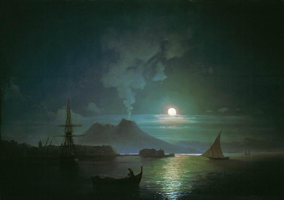 Ivan-Aivazovsky-The-Bay-of-Naples-at-moonlit-night.-Vesuvius-2-