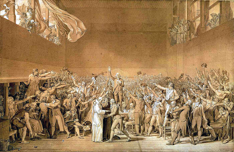 Jacques-Louis David  Il giuramento della Pallacorda